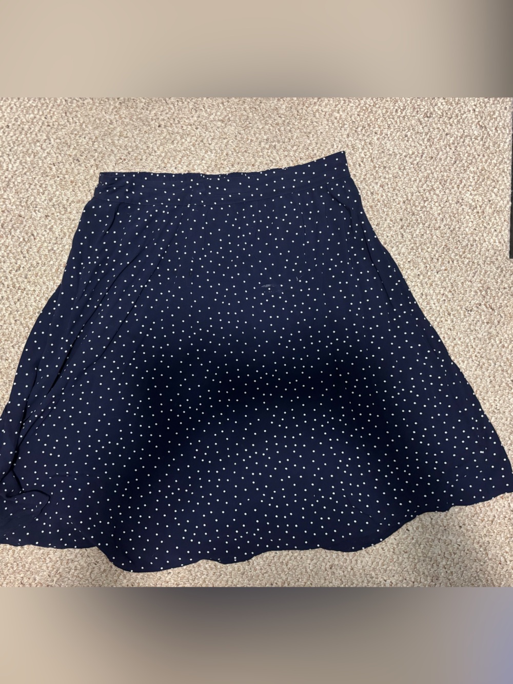 GAP Navy Blue Polka Dot A line Skirt